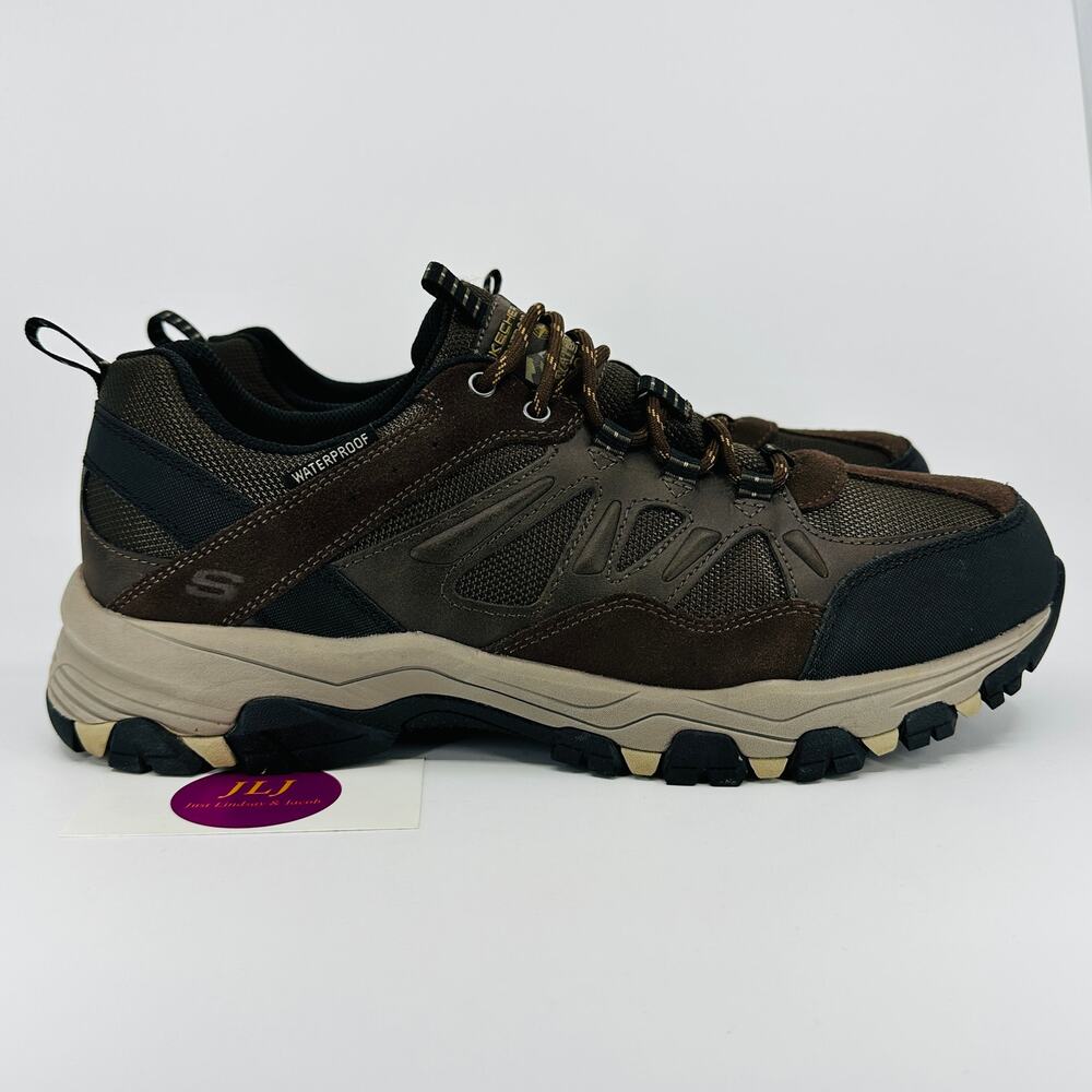 Skechers Mens Selmen Enago Waterproof Sneakers Brown 66275EWW Size 11 Extra Wide